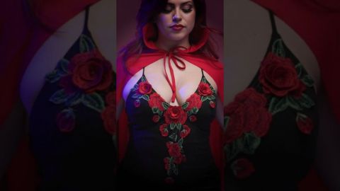 Artistic Halloween Actor Profile Red Cape