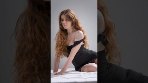 Fashion Black Dress 4K Model Cinema