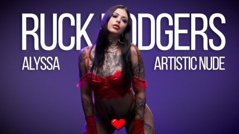 Nude Photoshoot Alyssa Red Lingerie 4K Music Video Fine Art Glamour