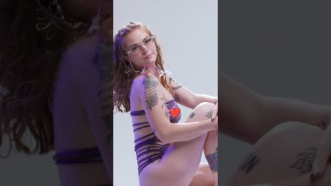 Amber Sheer Nude Lingerie Model Cinema